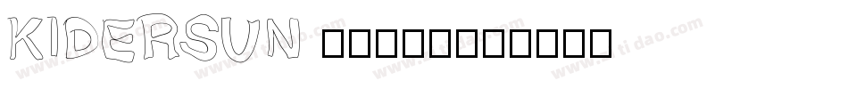 KIDERSUN (otf)字体转换